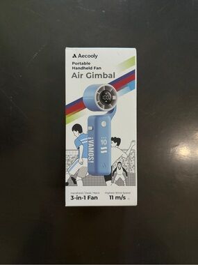 Aecooly Portable Handheld Air Gimbal Fan - Light Blue